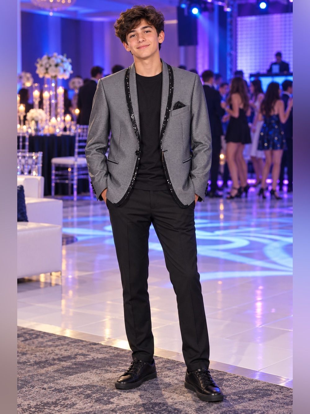 Tallia Boys 16R Wedding & Bar Mitzvah Statement Dinner Jacket NWT